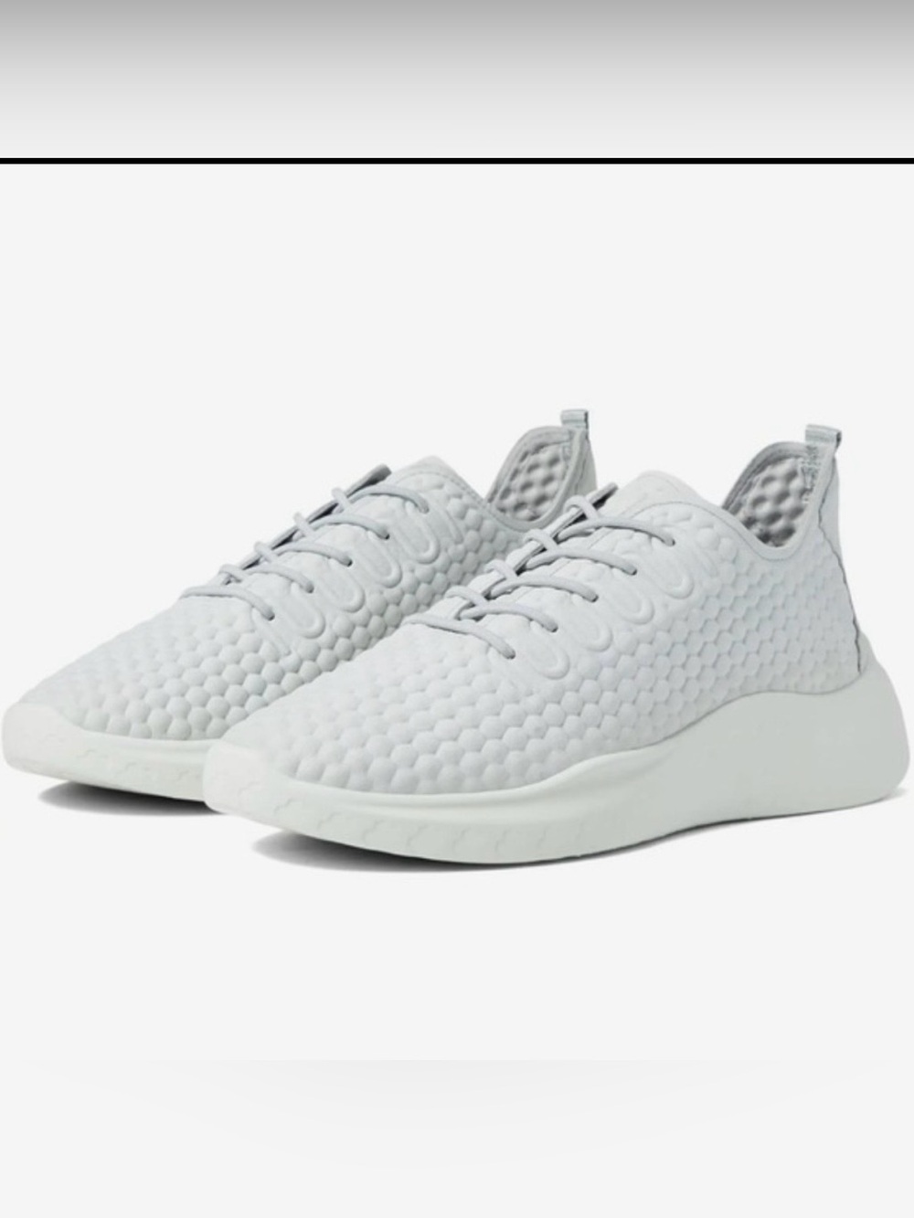 Ecco Women’s Therap Lace Textured Sneaker in Light Gray